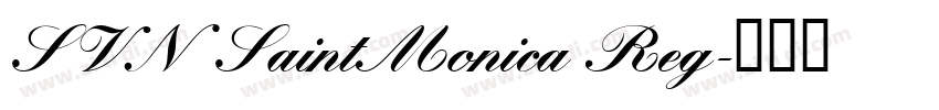 SVN SaintMonica Reg字体转换